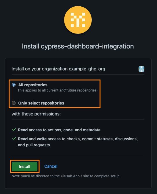 Confirm installation of GitHub App